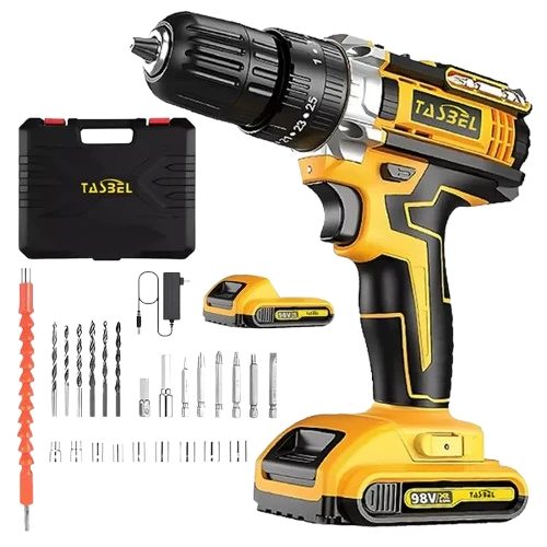 🛠️ Taladro Tasbel 18V 3 en 1 – 90Nm | Kit Profesional 24 Accesorios